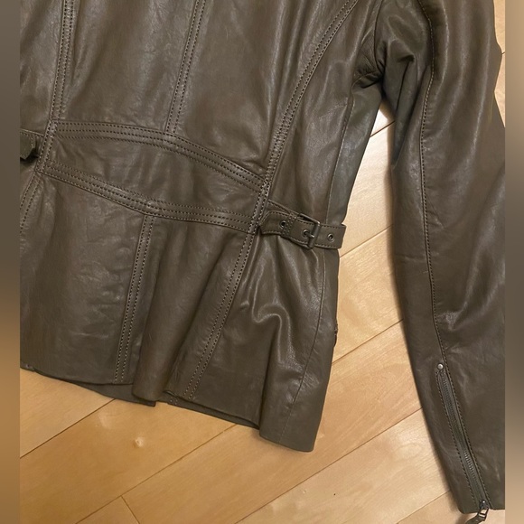 Danier Genuine Leather Insulated Jacket, Removable Fur Trim - Picture 8 of 15